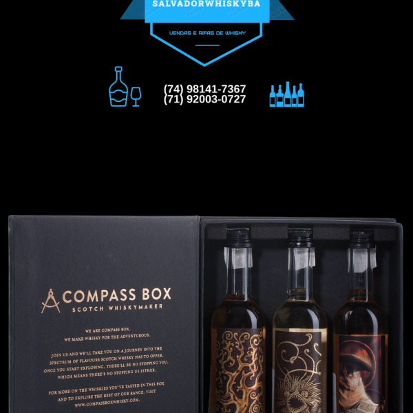 01 Kit Coleção Compass Box Mini 50 ml